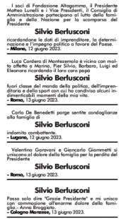 necrologi di silvio berlusconi corriere della sera 14 giugno 2023 4