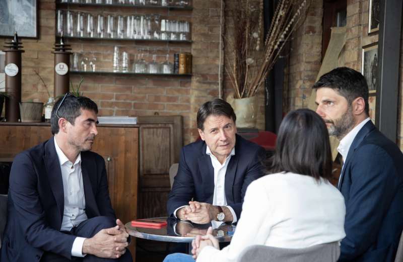 nicola fratoianni giuseppe conte elly schlein roberto gravina