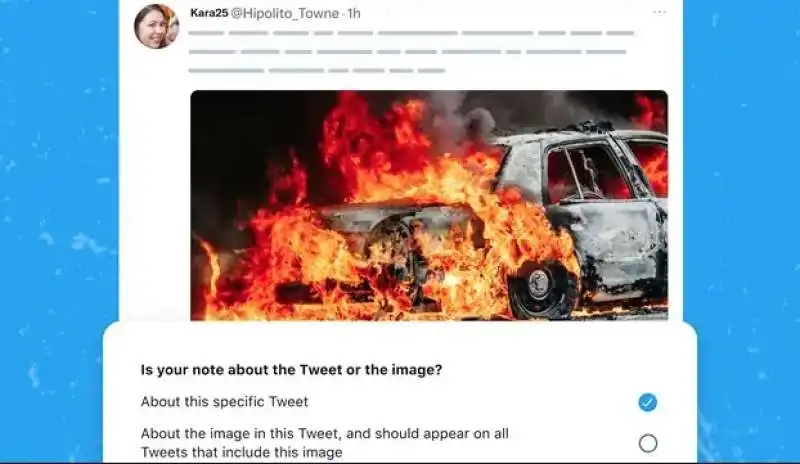 NOTE DI TWITTER SEGNALANO IMMAGINI CREATE CON L INTELLIGENZA ARTIFICIALE