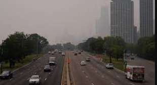 nube di fumo a chicago.