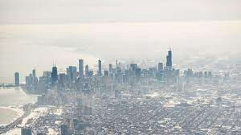 nube di fumo a chicago.