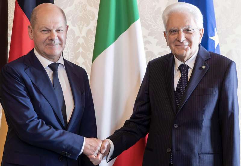 olaf scholz sergio mattarella