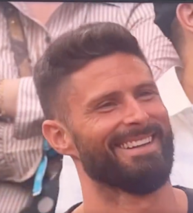 olivier giroud alla finale del roland garros