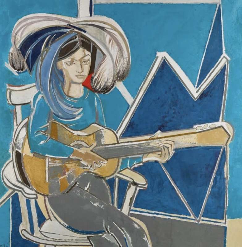 paloma a la guitare opera di francoise gilot