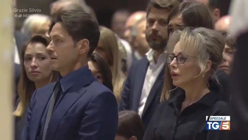 pier silvio e marina    funerali silvio berlusconi