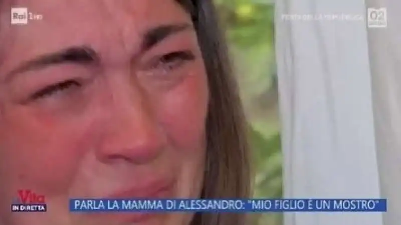 sabrina paulis, madre di alessandro impagnatiello, a la vita in diretta   7