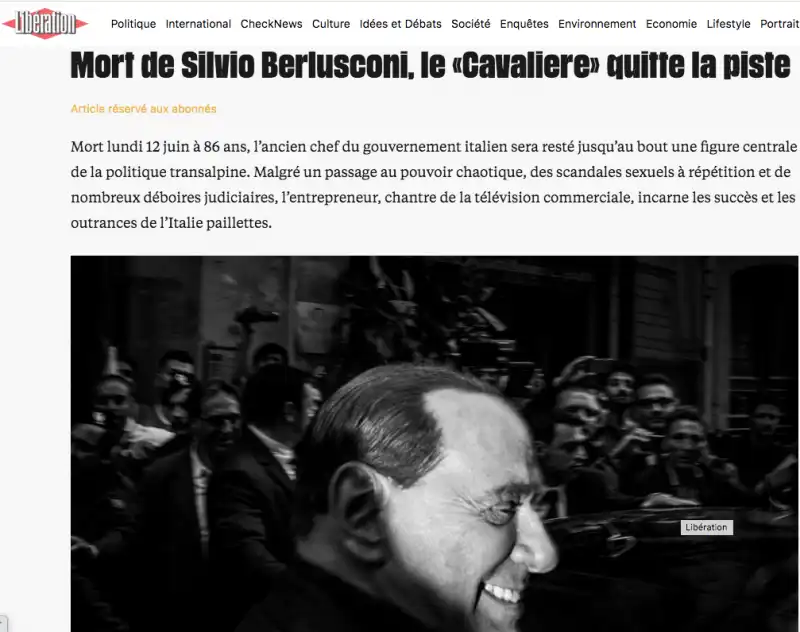 silvio berlusconi liberation