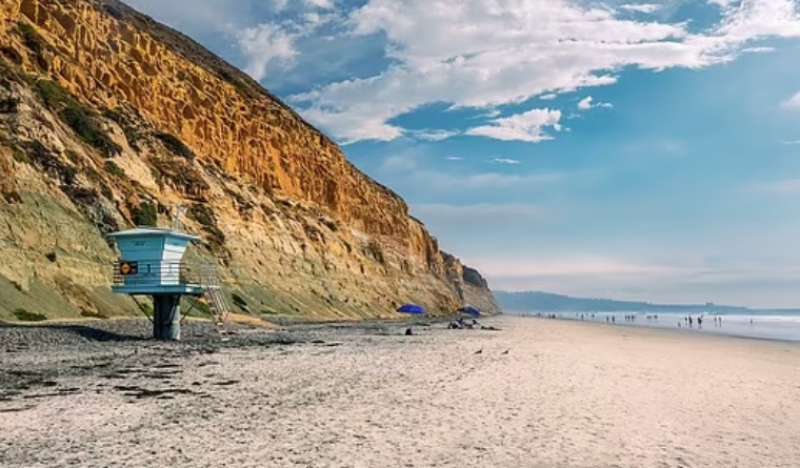 spiaggia torrey pines state a san diego, california