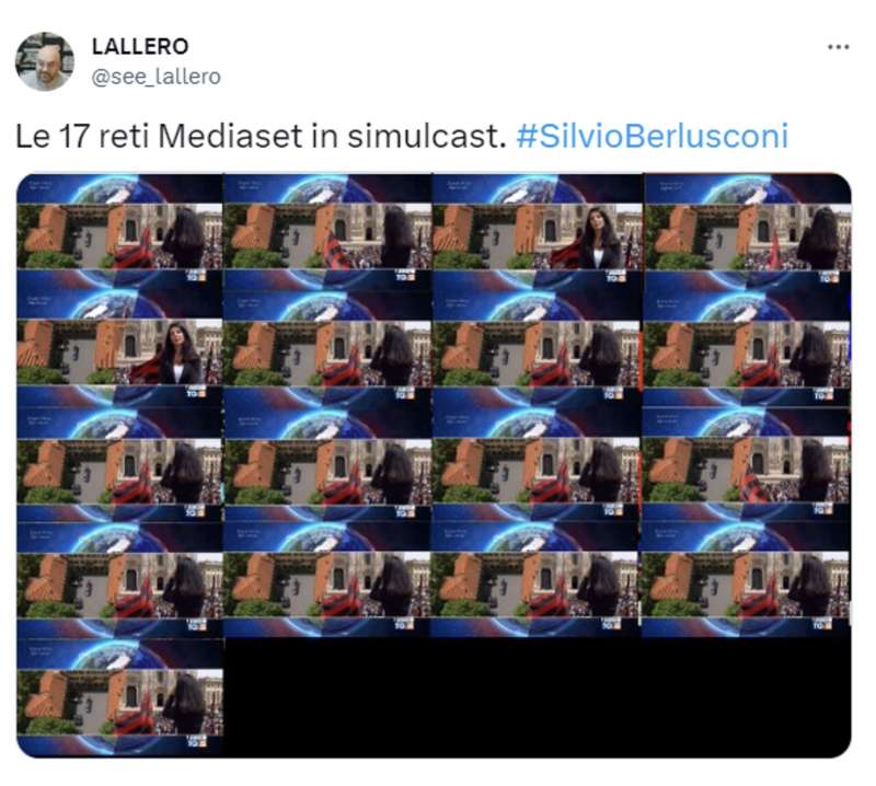 tweet sui funerali di silvio berlusconi 2