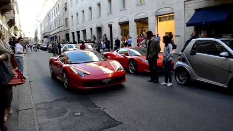 via monte napoleone milano.    