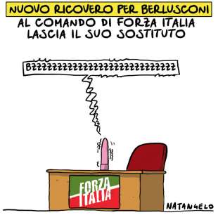 VIGNETTA NATANGELO - IL SOSTITUTO DI BERLUSCONI IN FORZA ITALIA