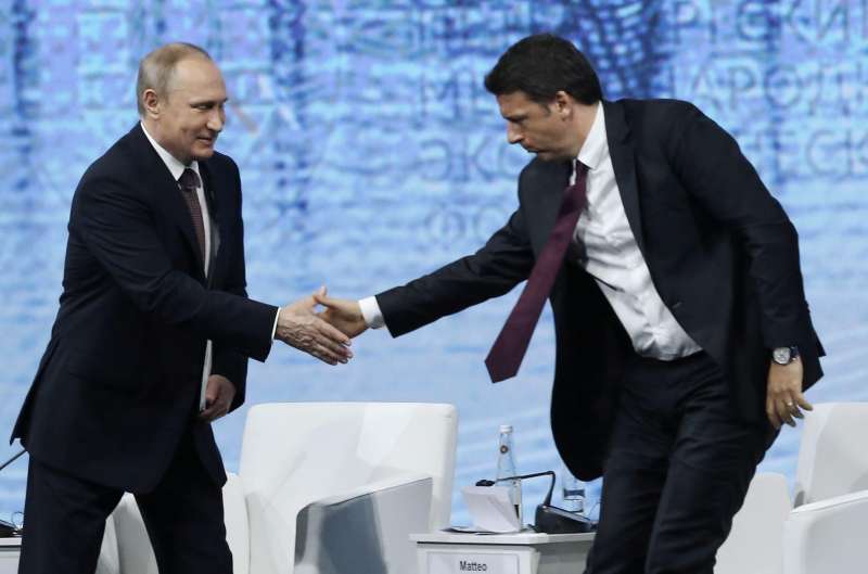 vladimir putin matteo renzi