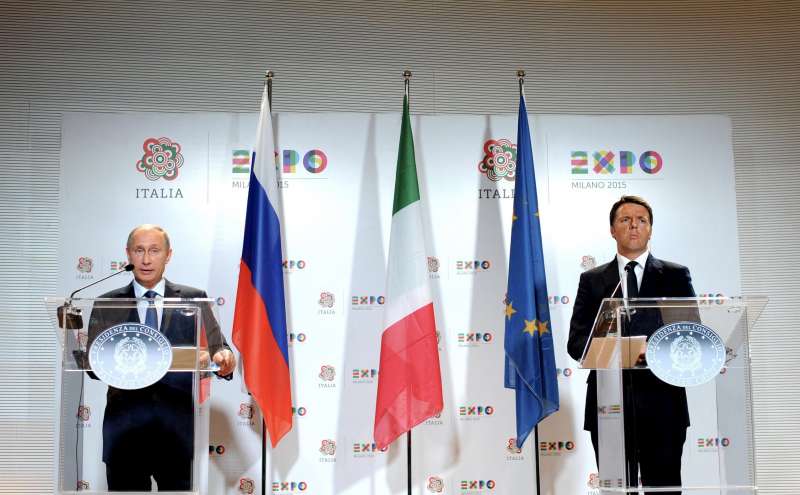 vladimir putin matteo renzi all expo 2015