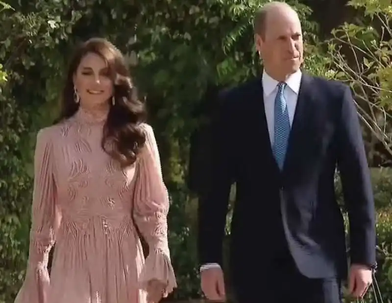 william e kate al matrimonio del principe hussein di giordania con rajwa al saif    