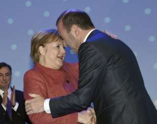 angela merkel manfred weber