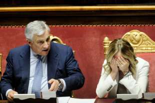 antonio tajani e giorgia meloni al senato