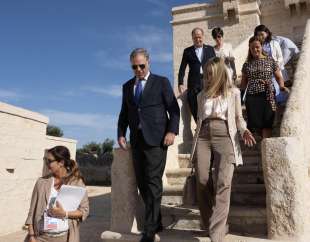 carlo deodato con la moglie cristina capranica e le first lady