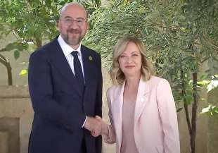 charles michel giorgia meloni g7 borgo egnazia