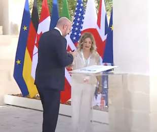 charles michel giorgia meloni g7 borgo egnazia