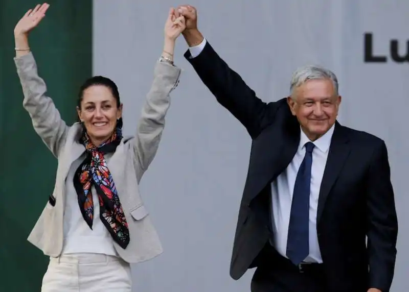 claudia sheinbaum con andres manuel lopez obrador