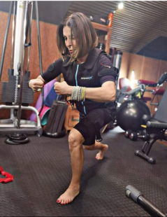 daniela santanché in palestra