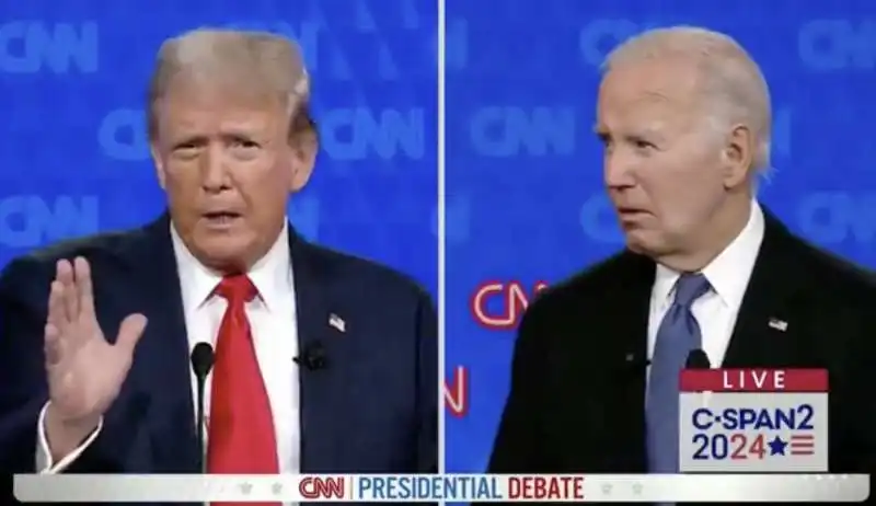 dibattito trump   biden sulla cnn    4