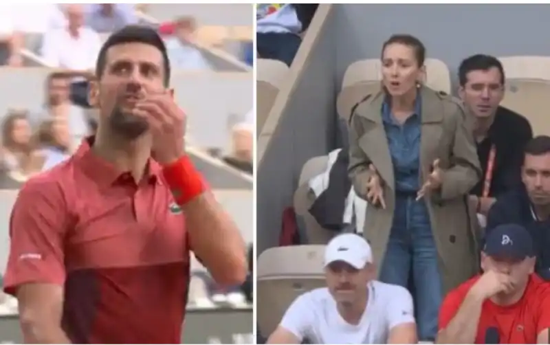 djokovic e la moglie jelena