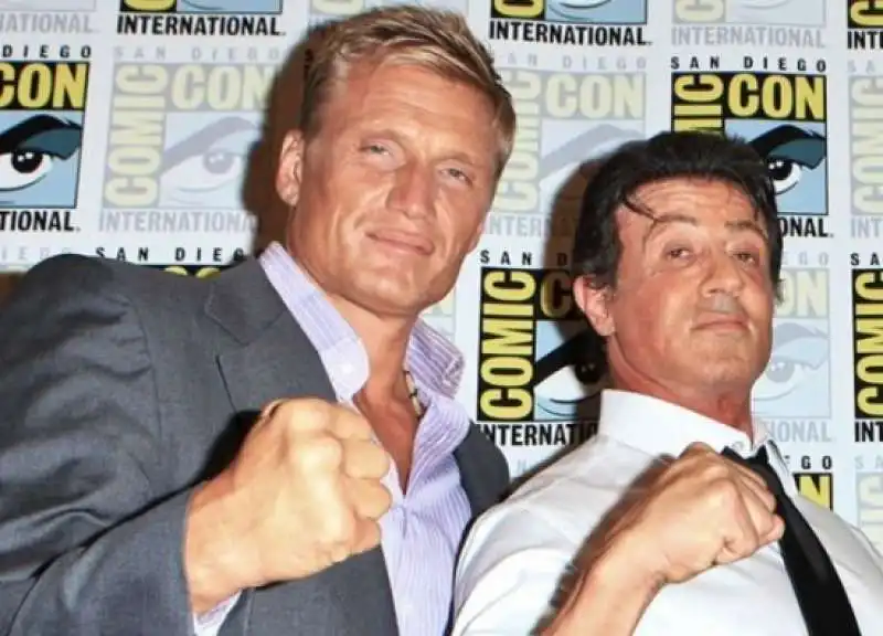 dolph lundgren  sylvester stallone 