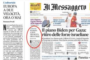 EDITORIALE DI ROMANO PRODI - IL MESSAGGERO 1 GIUGNO