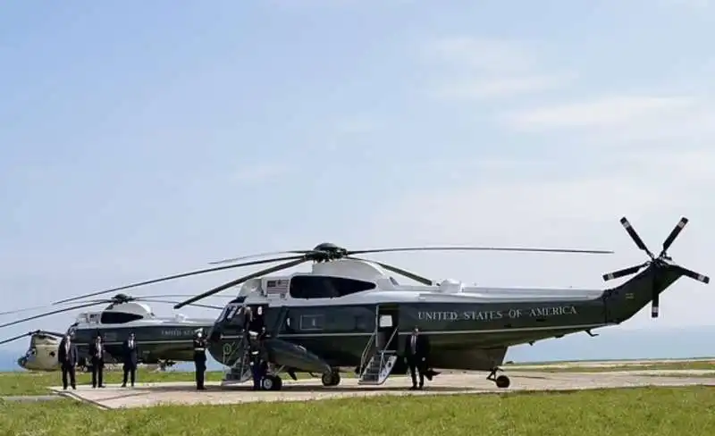 elicottero presidenziale a omaha beach 