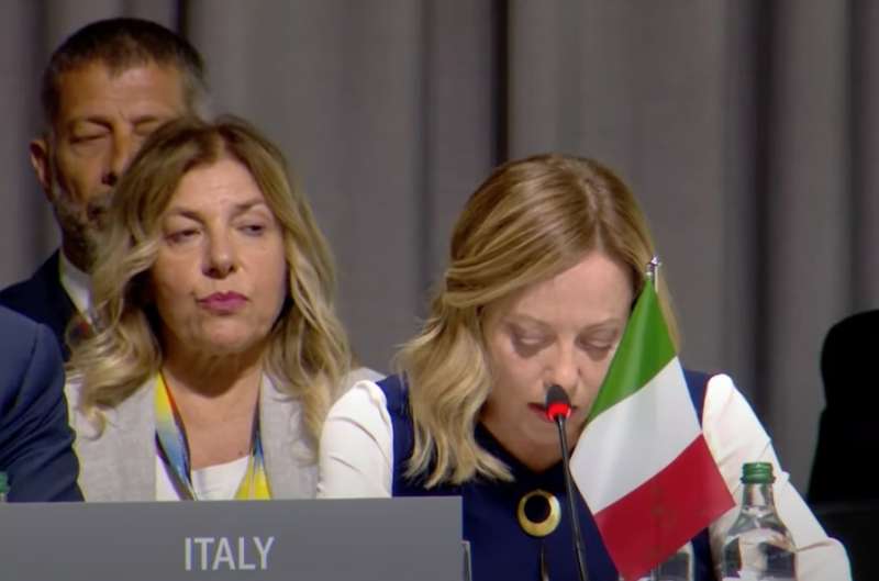 fabrizio alfano patrizia scurti giorgia meloni in svizzera al summit per la pace 3