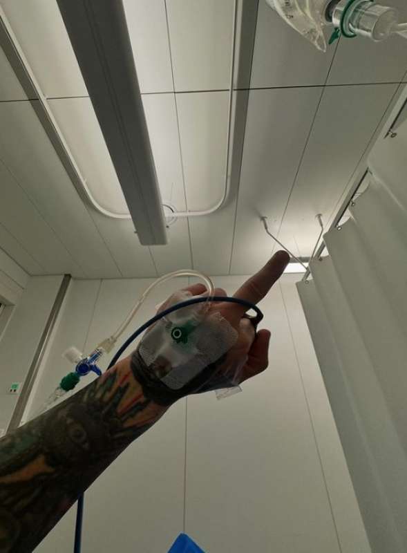 fedez in ospedale