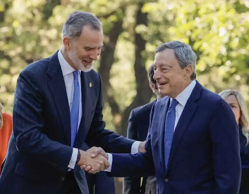 felipe vi con mario draghi  