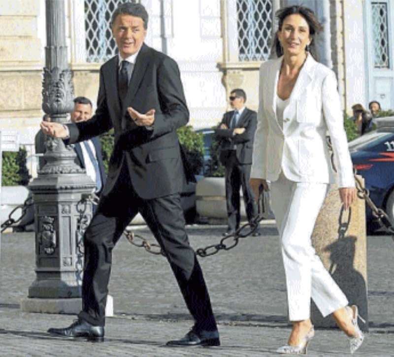 festa al quirinale 2024 matteo renzi e agnese landini