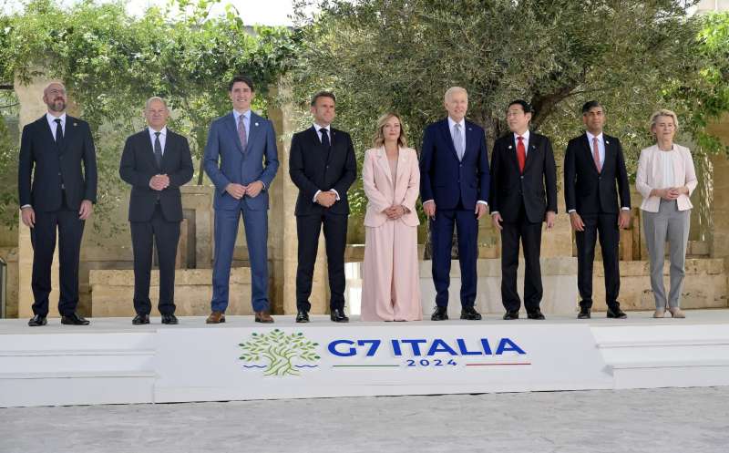 foto dei leader g7 di borgo egnazia, puglia
