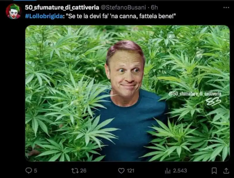 francesco lollobrigida   meme sulla cannabis light 3