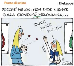 GIORGIA E LA GIOVENTU MELONIANA - VIGNETTA BY ELLEKAPPA