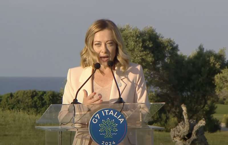 giorgia meloni al g7 di borgo egnazia 1