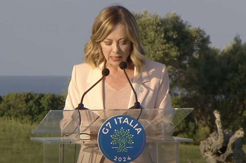 giorgia meloni al g7 di borgo egnazia 2