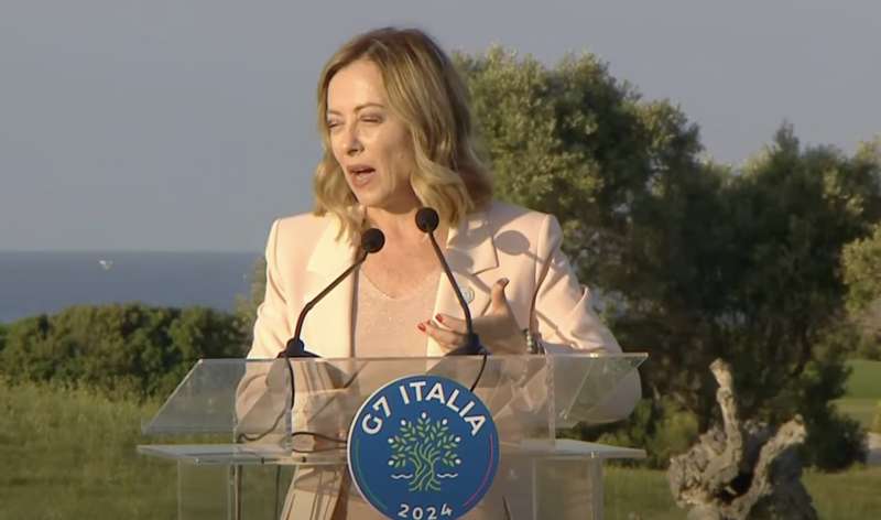 giorgia meloni al g7 di borgo egnazia 4