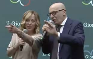 giorgia meloni alessandro sallusti 50 anni del giornale