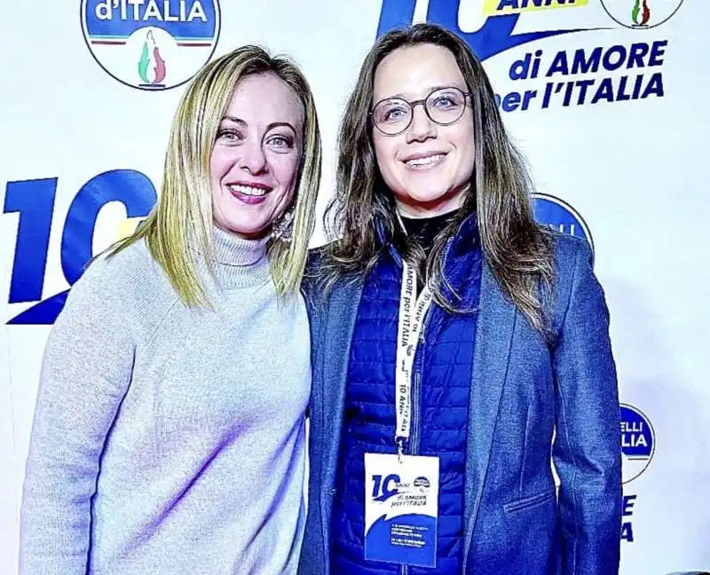 GIORGIA MELONI CON Elisa Segnini Bocchia di San Lorenzo