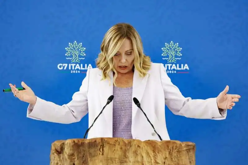 giorgia meloni   conferenza stampa finale del g7 di borgo egnazia   