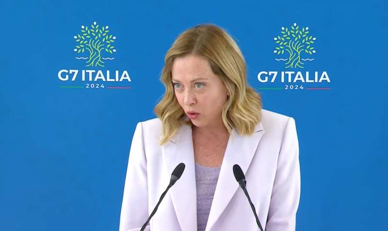 giorgia meloni conferenza stampa finale g7 borgo egnazia 1