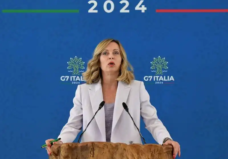 giorgia meloni   conferenza stampa finale g7 borgo egnazia   6