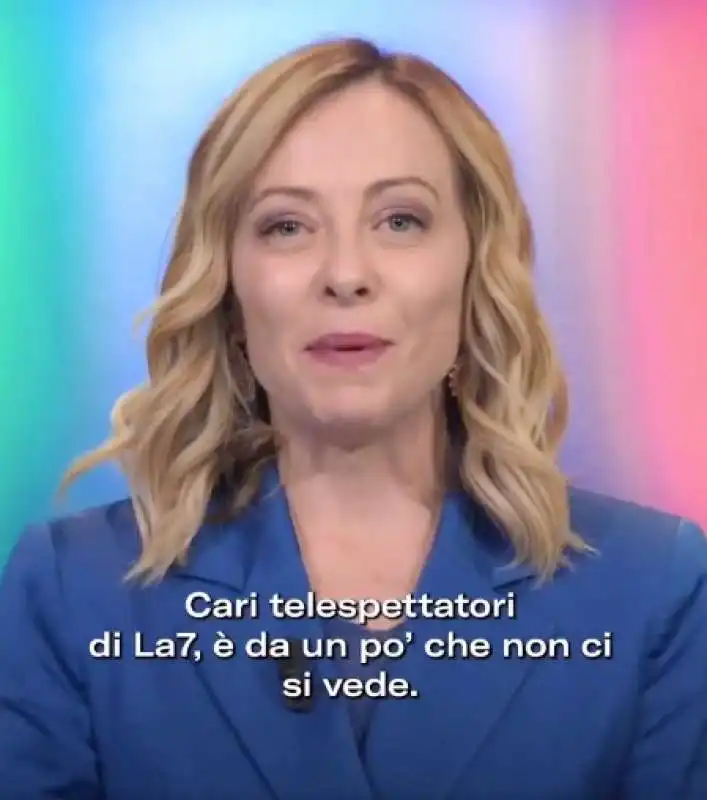 GIORGIA MELONI - VIDEO CONTRO LA7