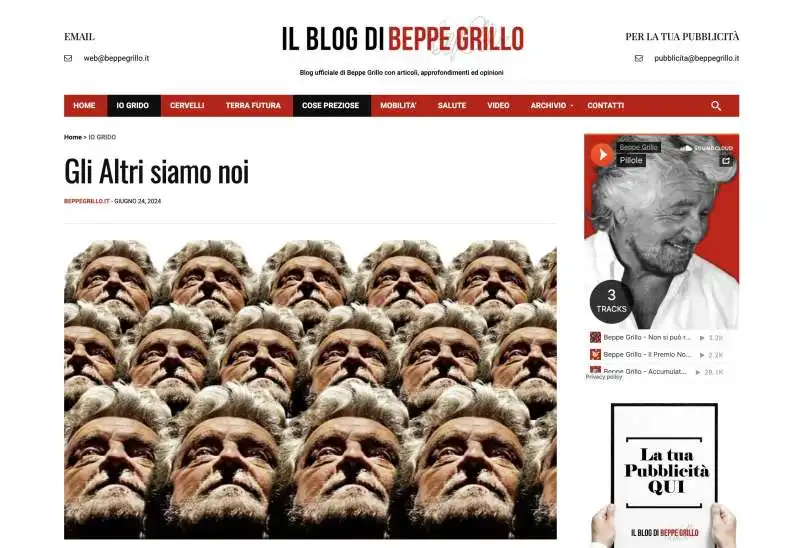 GLI ALTRI SIAMO NOI - ARTICOLO DAL BLOG DI BEPPE GRILLO