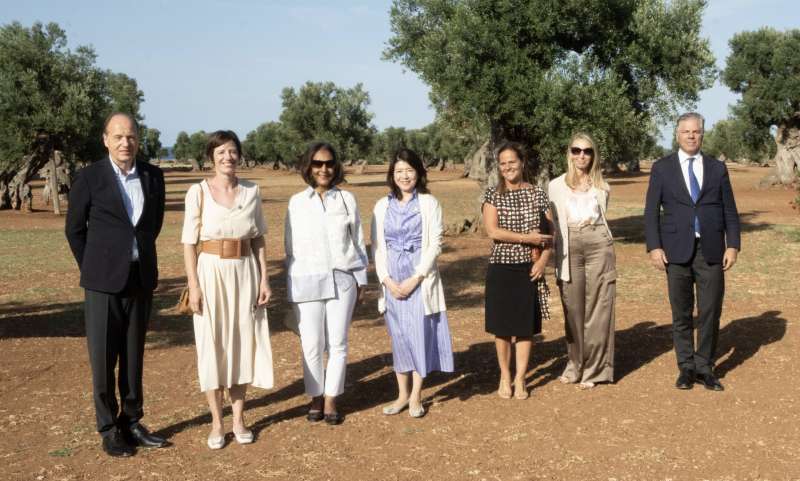 heiko von der leyen amelie derbaudrenghien, ritu banga, yuko kishida,laura marzano, cristina capranica e carlo deodato