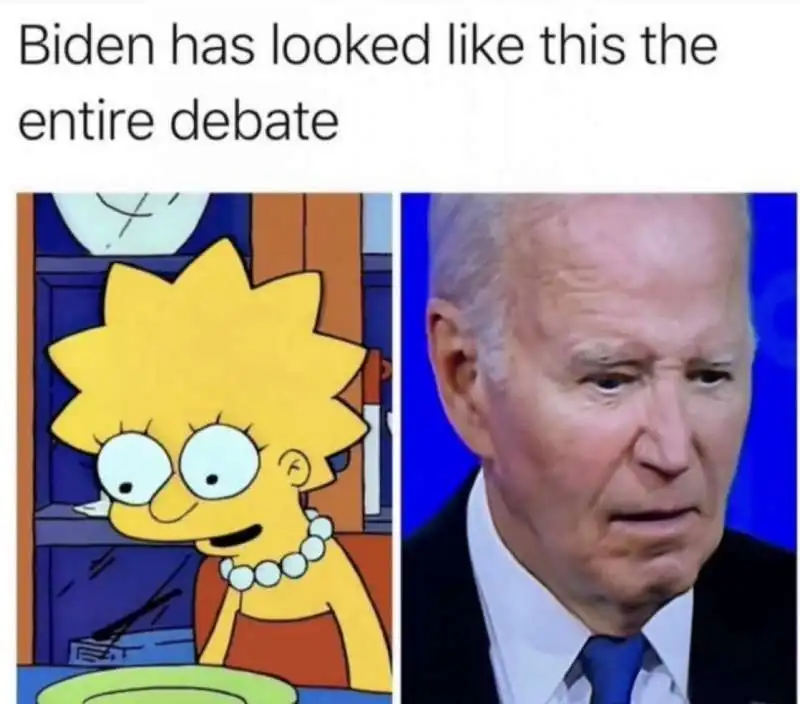 i meme sul confronto tv tra biden e trump 8