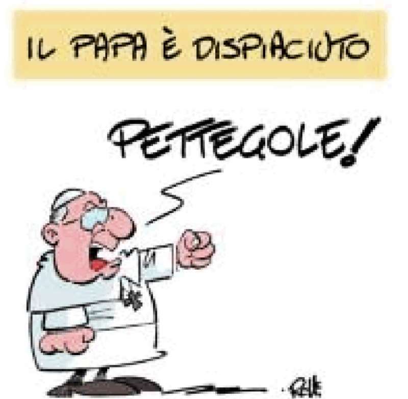 IL PAPA DISPIACIUTO PER IL DISCORSO DELLA FROCIAGGINE - MEME BY ROLLI - IL GIORNALONE - LA STAMPA